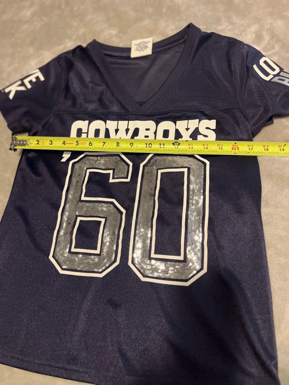 Cowboys sequin jersey small - Picture 6 of 6